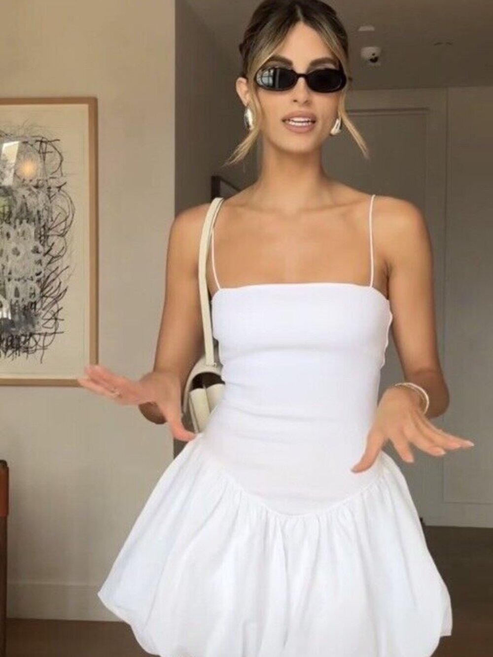 Zara Bubble Skirt Dress - Picture 3 of 6